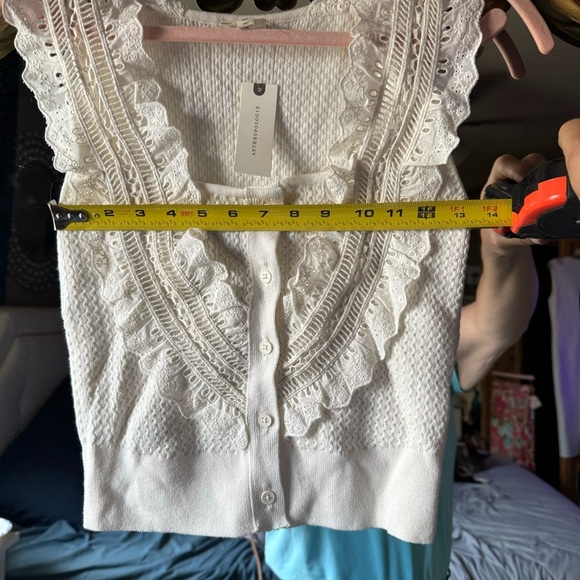Anthropologie pilcro crafted bib sweater tank size xs - Picture 11 of 12
